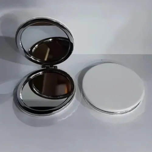 Mey İthalat® Beyaz Yuvarlak Büyüteçli Cep Aynası