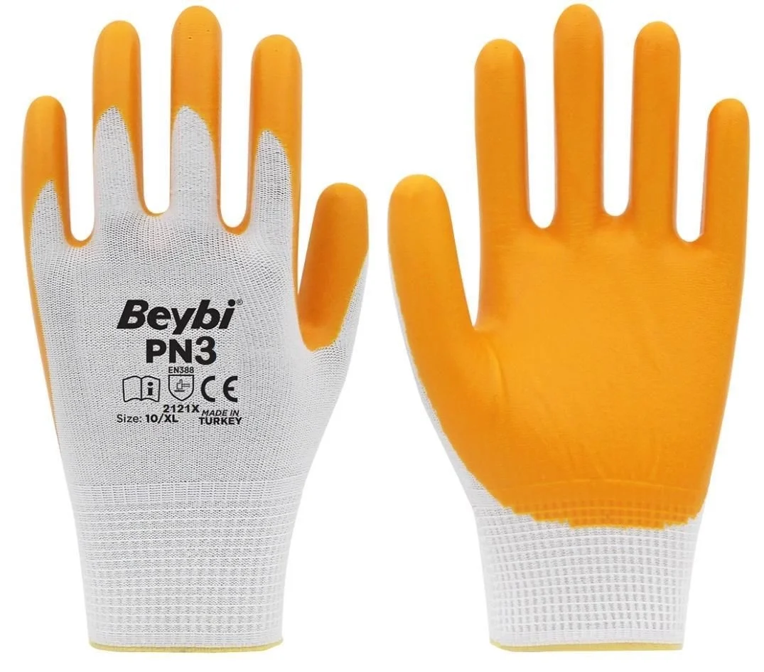 Mey İthalat® Beybi PN3 Nitril Sarı İş Eldiveni No:10 1 Çift Mey İthalat® Beybi PN3 Nitril Sarı İş Eldiveni No:10 1 Çift