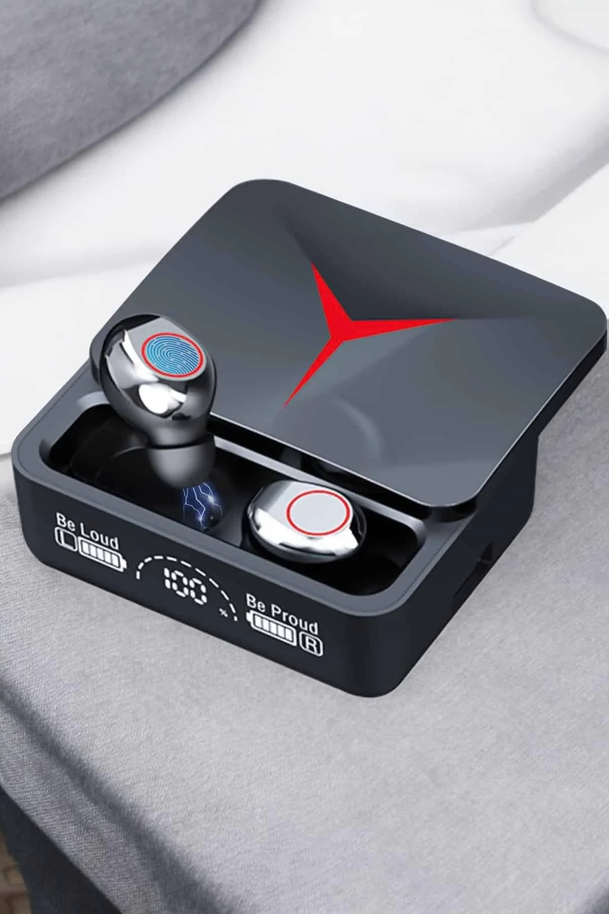 Mey İthalat® Bluetooth Kulaklık Bluetooth Bağlantılı Powerbankli 