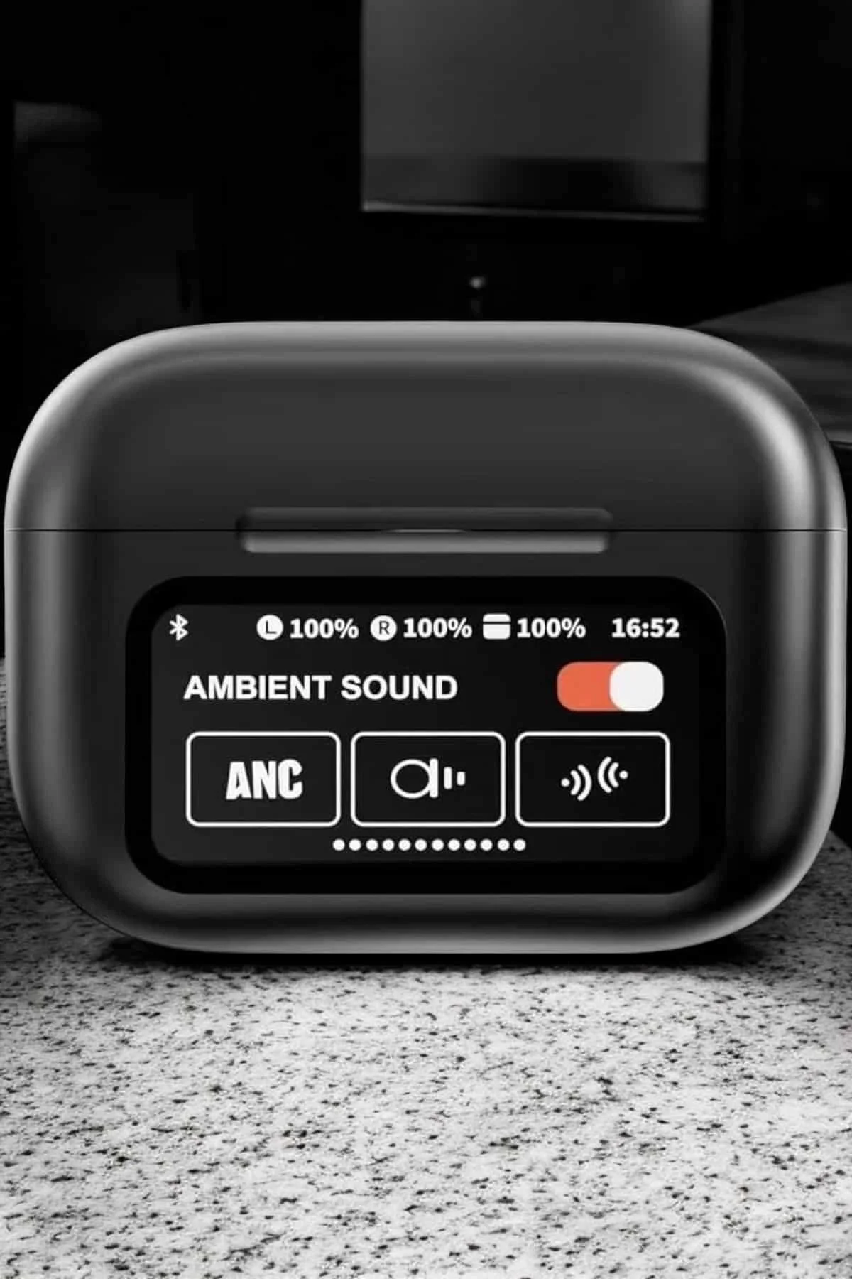 Mey İthalat® Bluetooth Kulaklık Kablosuz Ekranlı ANC/ENC Destekli Dokunmatik