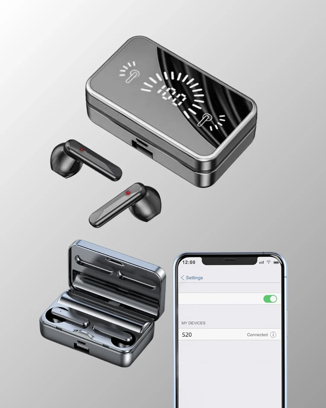 Mey İthalat® Bluetooth 5.1 Destekli  bluetooth kulaklık – ANC ve 