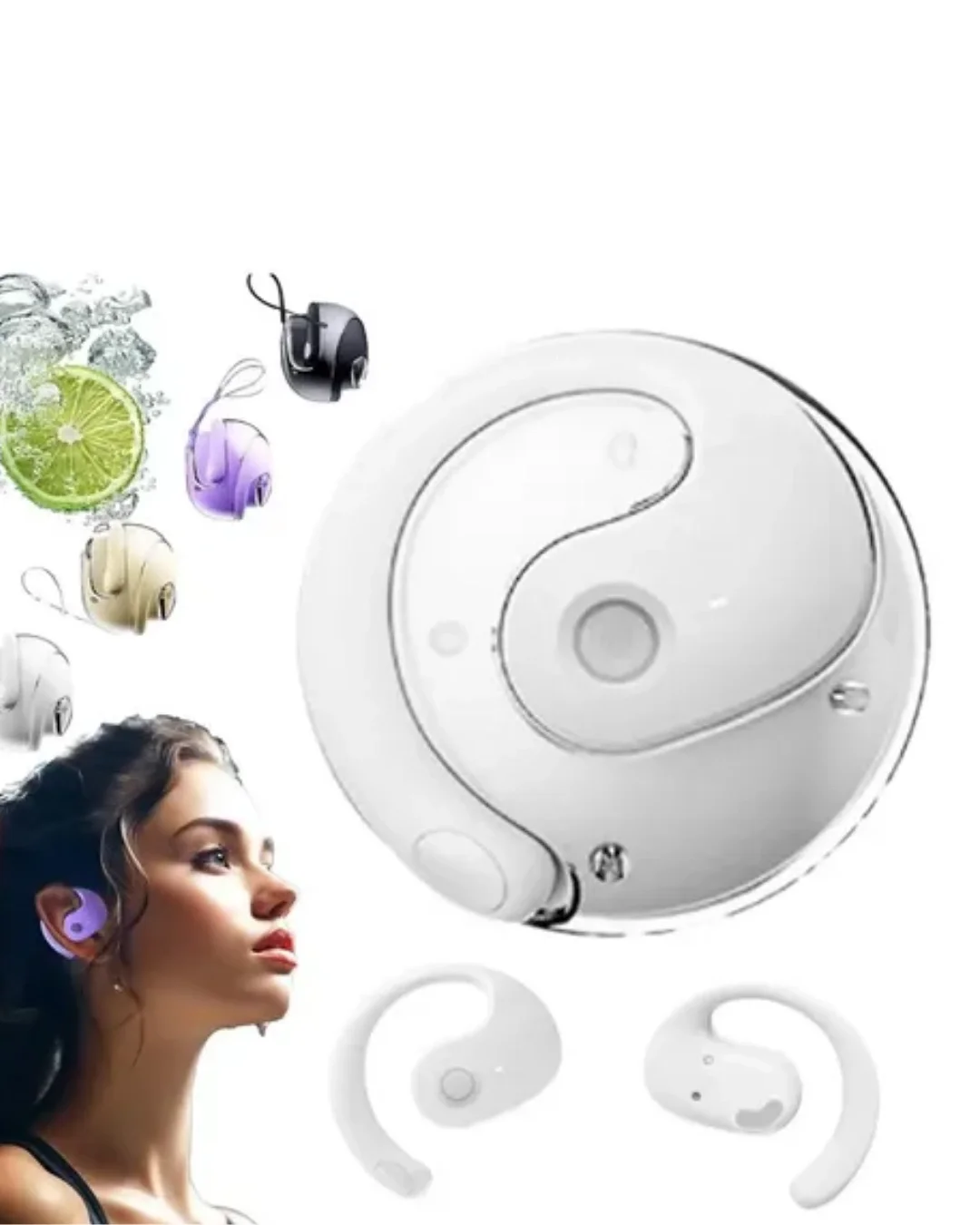 Mey İthalat® Bluetooth Kulaklık Çift Mikrofonlu Uzun Kullanım Sür