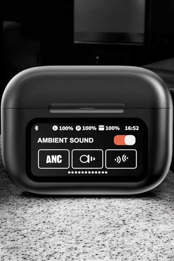 Mey İthalat® Bluetooth Kulaklık Kablosuz Ekranlı ANC/ENC Destekli