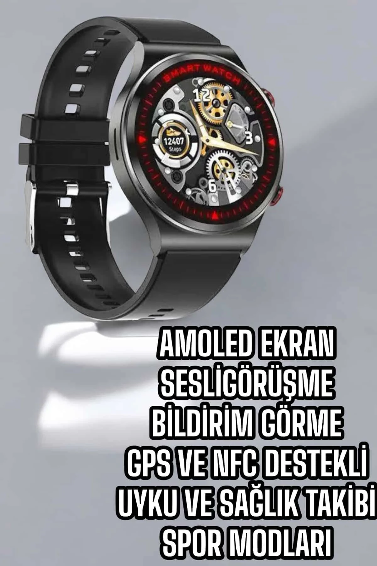 Mey İthalat® Bluetooth Bağlantılı Akıllı Saat Tüm Telefonlara Uyu