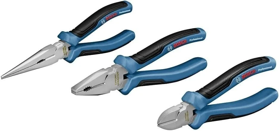 Mey İthalat® Bosch 3 Parça Alet Seti Pense Yan Keski Kargaburun Fiyatı, Yorumları ve Özellikleri