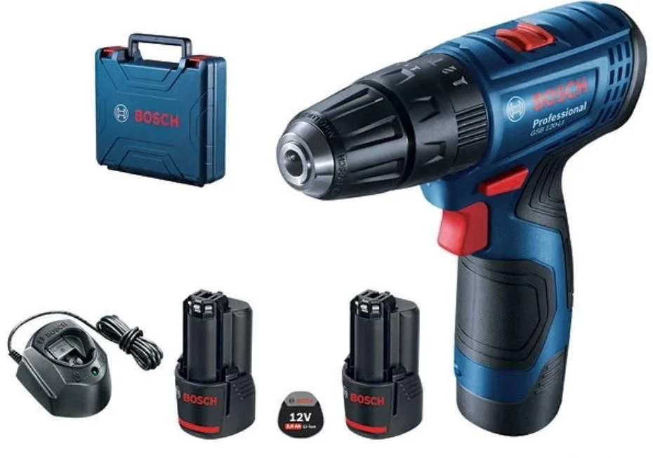 Mey İthalat® BOSCH GSB 120-LI Profesyonel 12 Volt 2,0 Ah Çift Akü