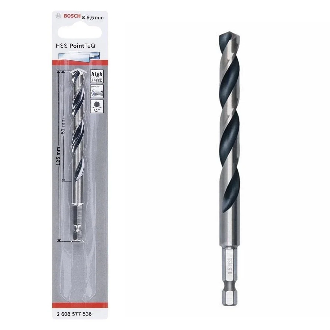 Mey İthalat® Bosch Pointteq Altıgen Şaftlı Hss Matkap Ucu 9,5 mm Mey İthalat® Bosch Pointteq Altıgen Şaftlı Hss Matkap Ucu 9,5 mm