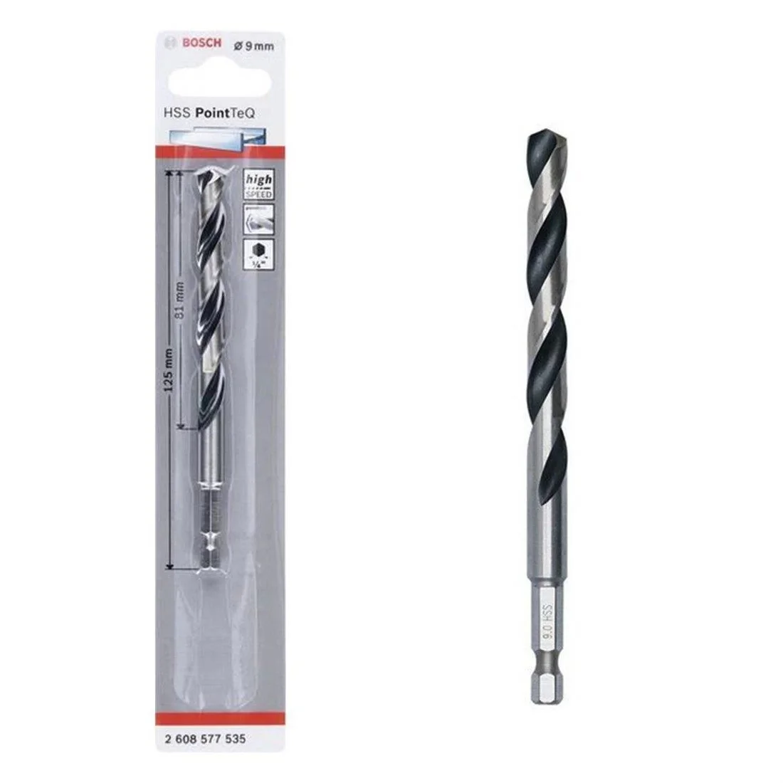 Mey İthalat® Bosch Pointteq Altıgen Şaftlı Hss Matkap Ucu 9 mm Mey İthalat® Bosch Pointteq Altıgen Şaftlı Hss Matkap Ucu 9 mm