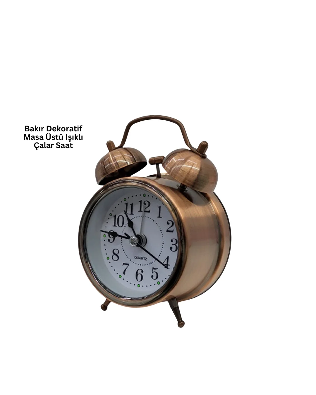Mey İthalat® Bronz Metal Masa Saati