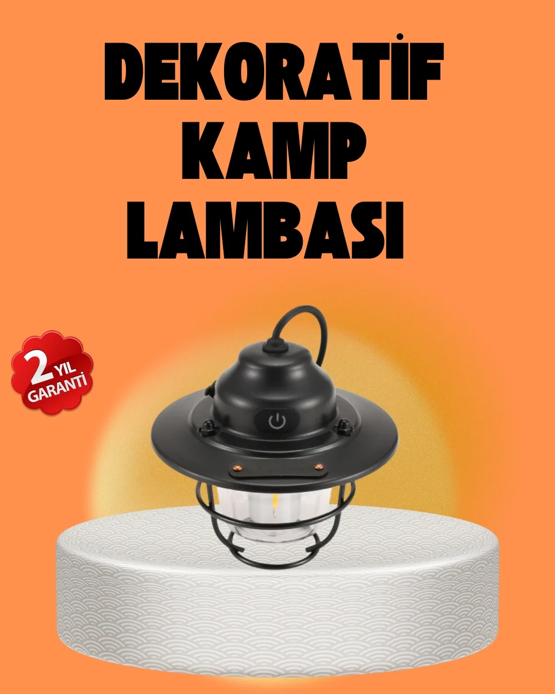 Mey İthalat® Çam Kozalağı Şekilli Retro Kamp Gece Lambası