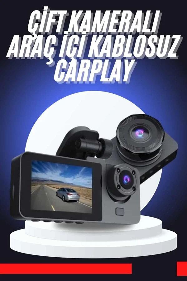 Mey İthalat® CarPlay Fotoğraf ve Video Kaydedici Araç İçi Kamera 