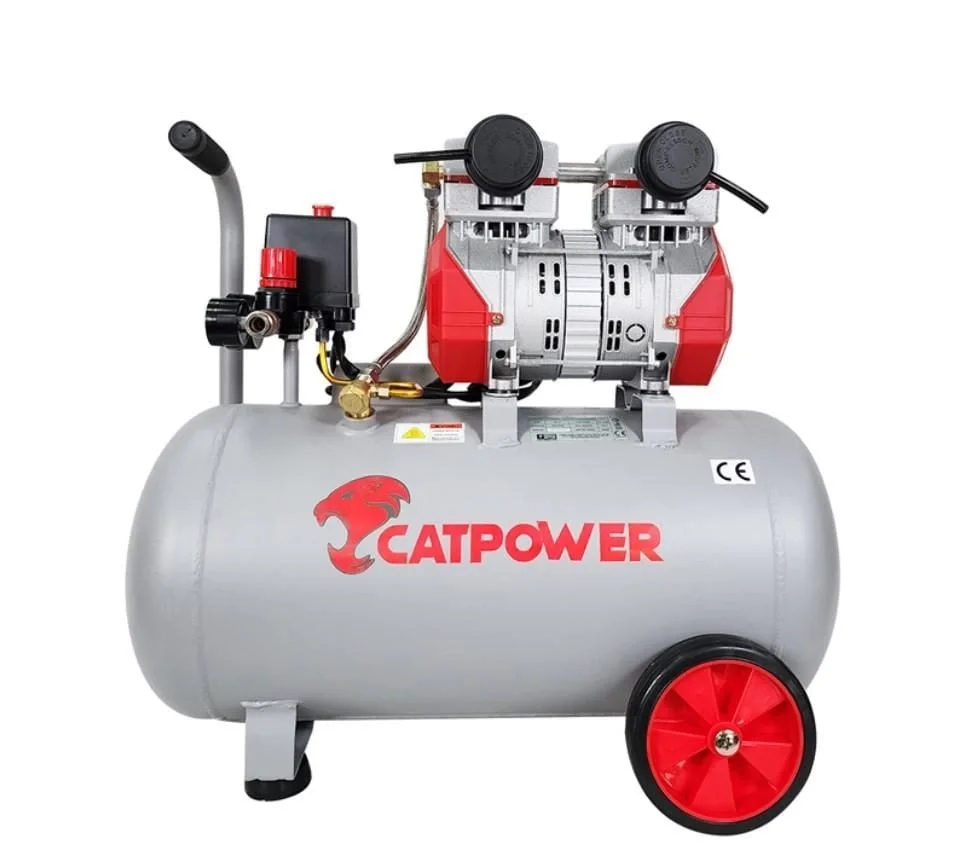 Mey İthalat® Cat Power 1154 50 Litre Yağsız Sessiz Hava Kompresör