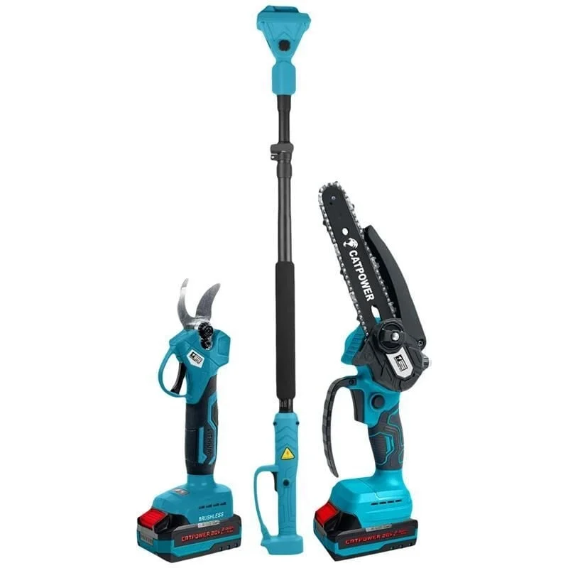 Mey İthalat® Cat Power 1520 Akülü Dal Kesme ve Budama Makası Seti