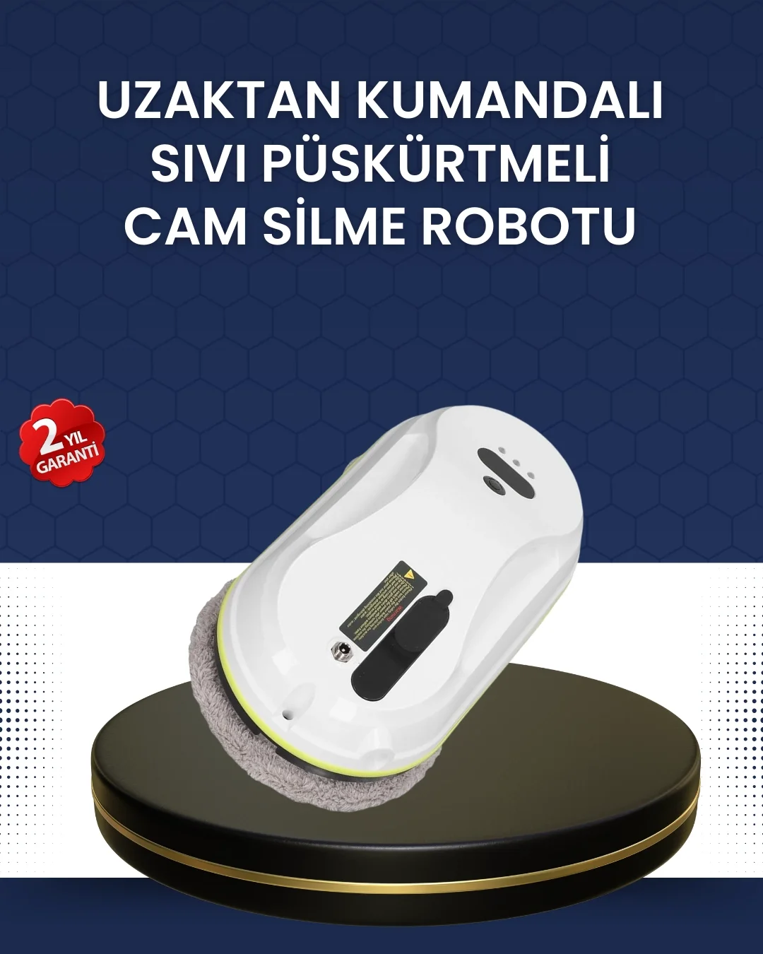 Mey İthalat® Çift Diskli Güvenli Otomatik Cam Silme Robotu