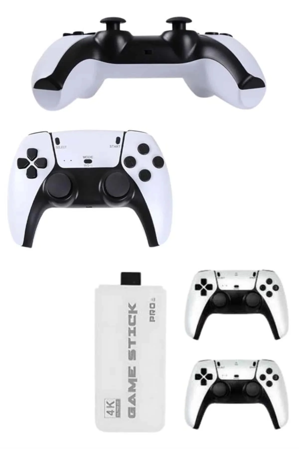 Mey İthalat® Çift Oyun Kollu 4K HD Ekran Nostaljik 20.000 Oyunlu 