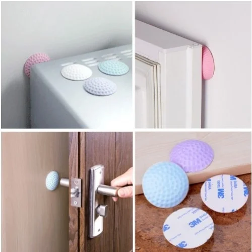 Mey İthalat® Çok Amaçlı Silikon Kapı Duvar Koruyucu Tampon - 4lü 