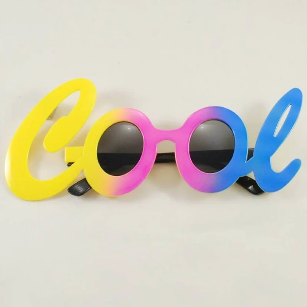 Mey İthalat® Cool Yazılı Rengarenk Parti Gözlüğü 21x8 cm