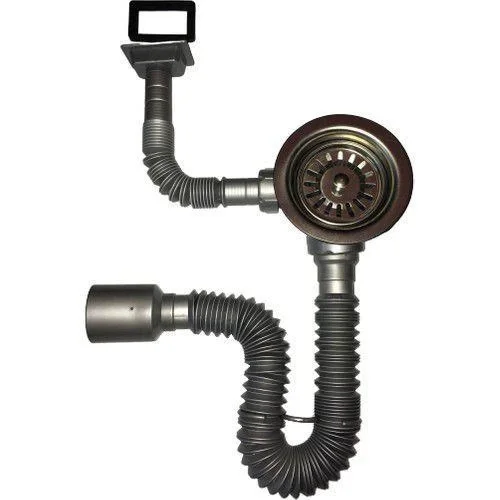 Mey İthalat® Çöpmak Kapalı Taşmalı Körüklü Evye Sifonu 50 mm Mey İthalat® Çöpmak Kapalı Taşmalı Körüklü Evye Sifonu 50 mm