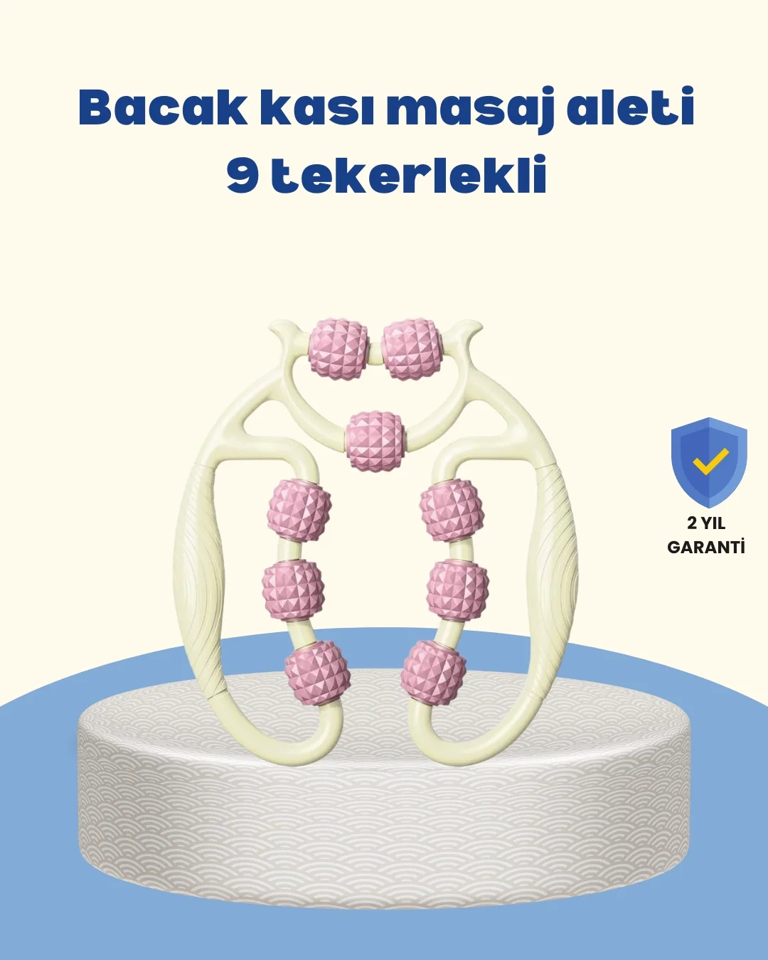 Mey İthalat® Dayanıklı Plastik Kas Masaj Rulosu Selülit Karşıtı