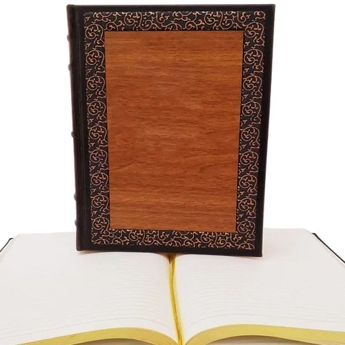 Mey İthalat® Dekoratif Hediyelik Ahşap Deri Defter