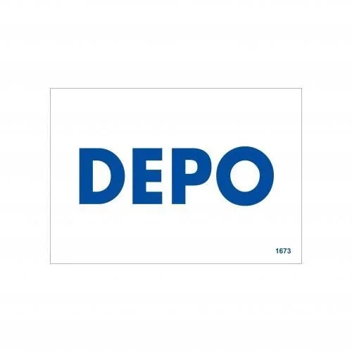 Mey İthalat® Depo Uyarı Levhası 17,5x25 KOD:1673 Mey İthalat® Depo Uyarı Levhası 17,5x25 KOD:1673