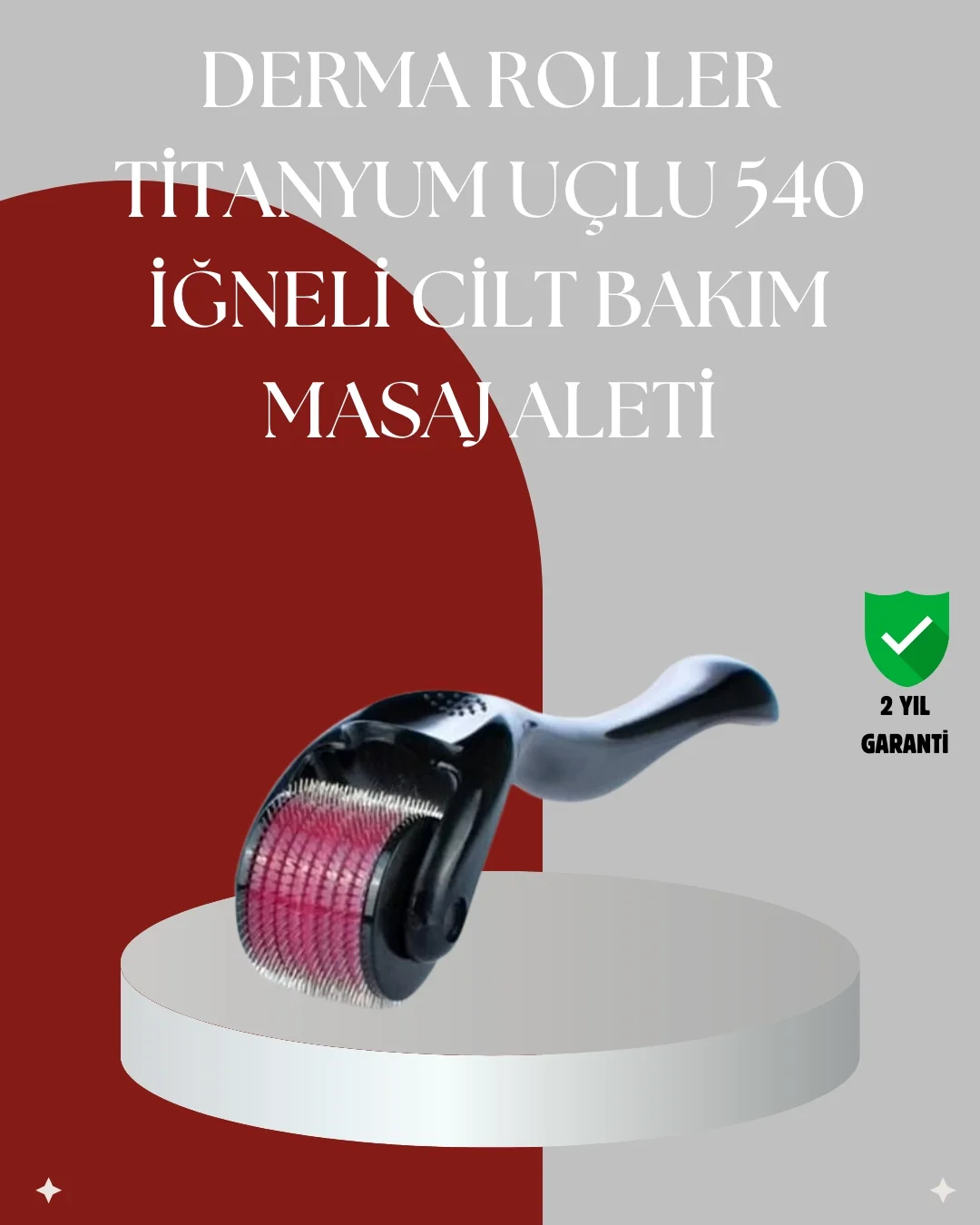 Mey İthalat® Dermaroller 1 mm Yara ve Yanık İzleri İçin Etkili Çö
