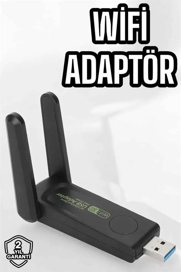 Mey İthalat® Dual Band Wifi Alıcı Adaptör USB 3.0 Destekli