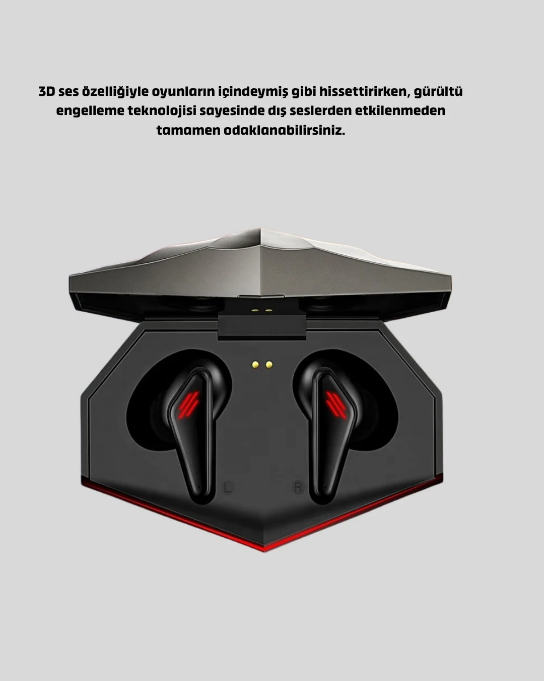 Mey İthalat® Düşük Gecikmeli Gaming Bluetooth Kulaklık