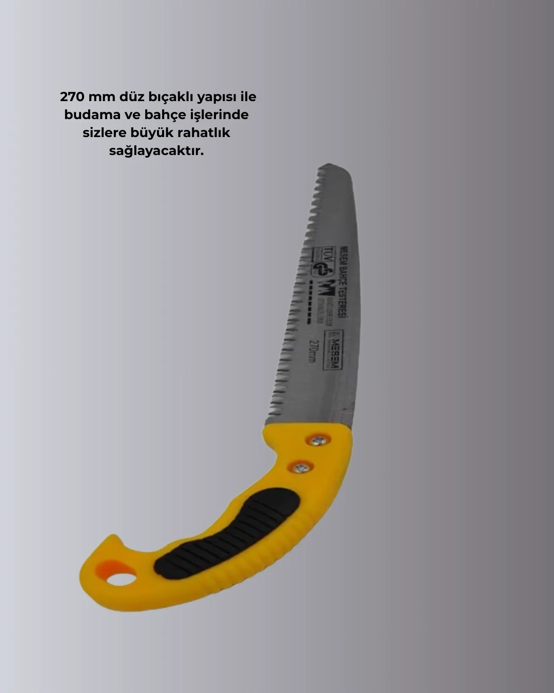Mey İthalat® Düz Bıçaklı Budama Testeresi Kılıflı Güvenli Tasarım