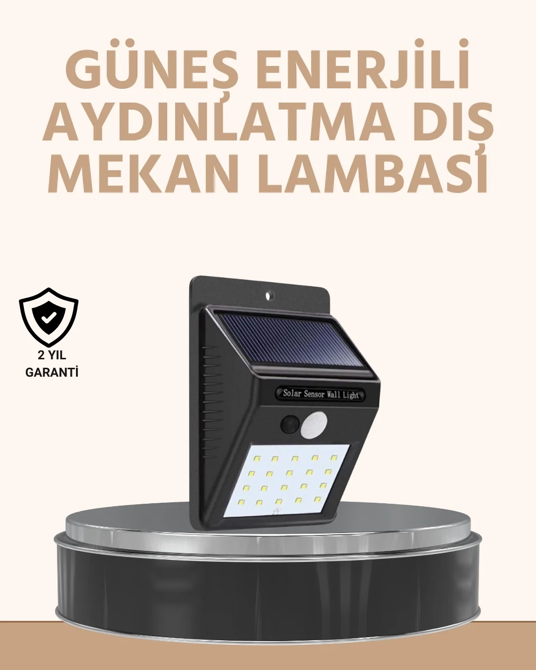 Mey İthalat® Enerji Tasarruflu ve Otomatik Sensörlü LED Güneş Işı