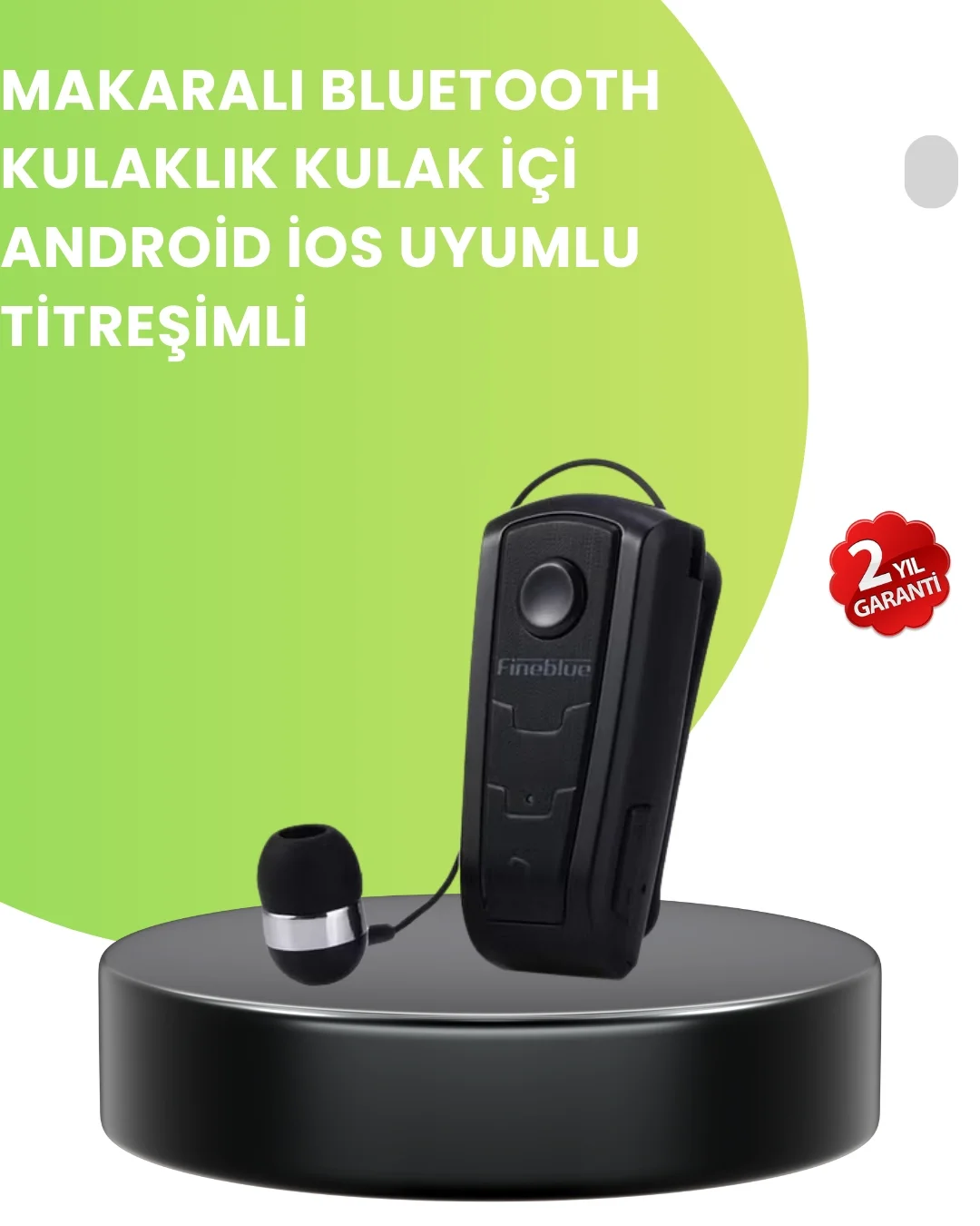 Mey İthalat® Ergonomik Tasarımlı Fineblue F910 Titreşimli Bluetoo
