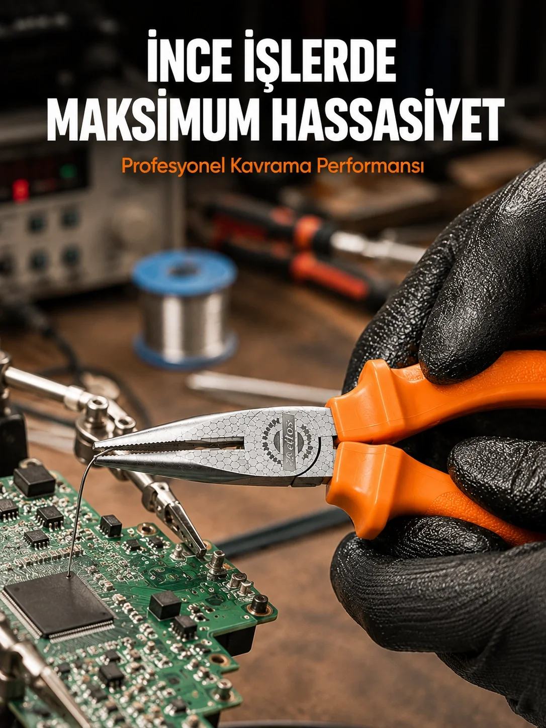 Mey İthalat® Ergonomik Saplı Profesyonel Kargaburun Dayanıklı Döv