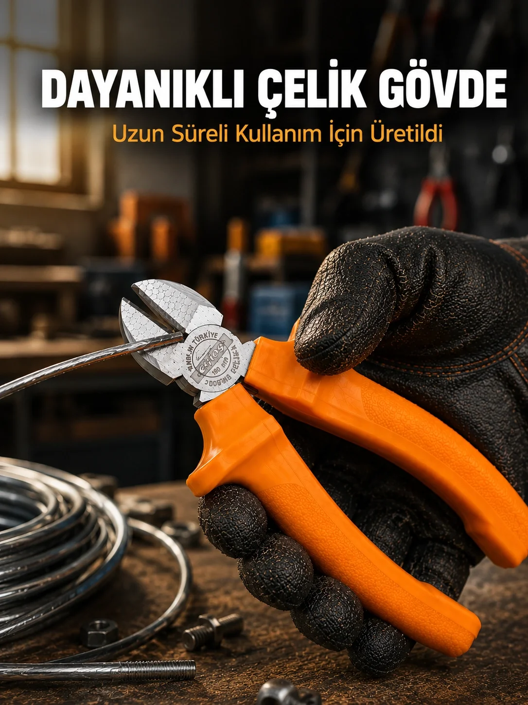 Mey İthalat® Ergonomik Saplı Hassas Kesim Sunan Dövme Çelik Yan K