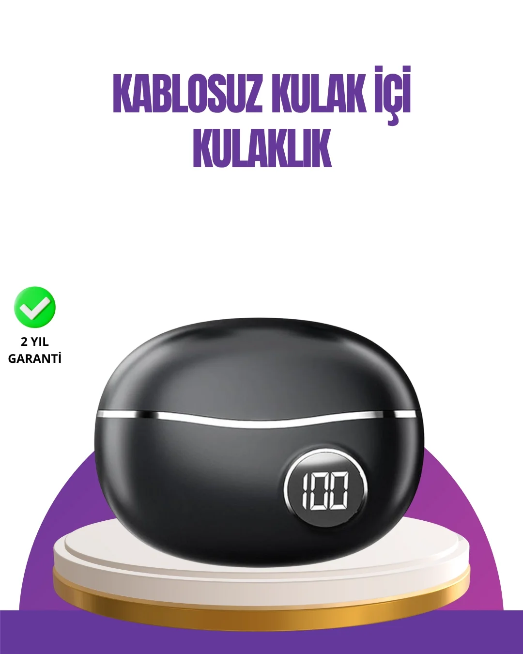 Mey İthalat® Ergonomik Açık Kulak Bluetooth Kulaklık – Hafif, Şık