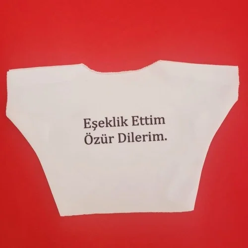 Mey İthalat® Eşeklik Ettim Yazılı Oyuncak Tişörtü