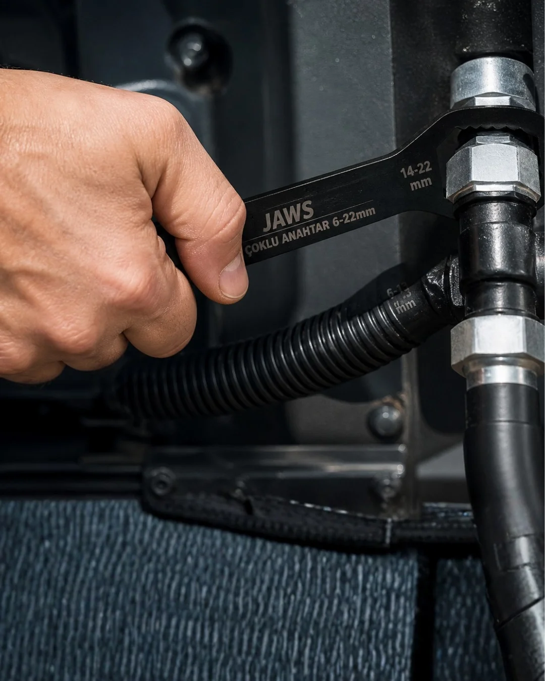 Mey İthalat® Evrensel Çok Amaçlı Anahtar 6 22 mm İnç ve Metrik Uy