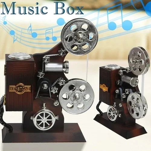 Mey İthalat® Film Makinesi Görünümlü Müzik Kutusu