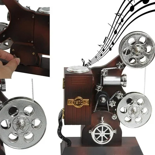 Mey İthalat® Film Makinesi Görünümlü Müzik Kutusu
