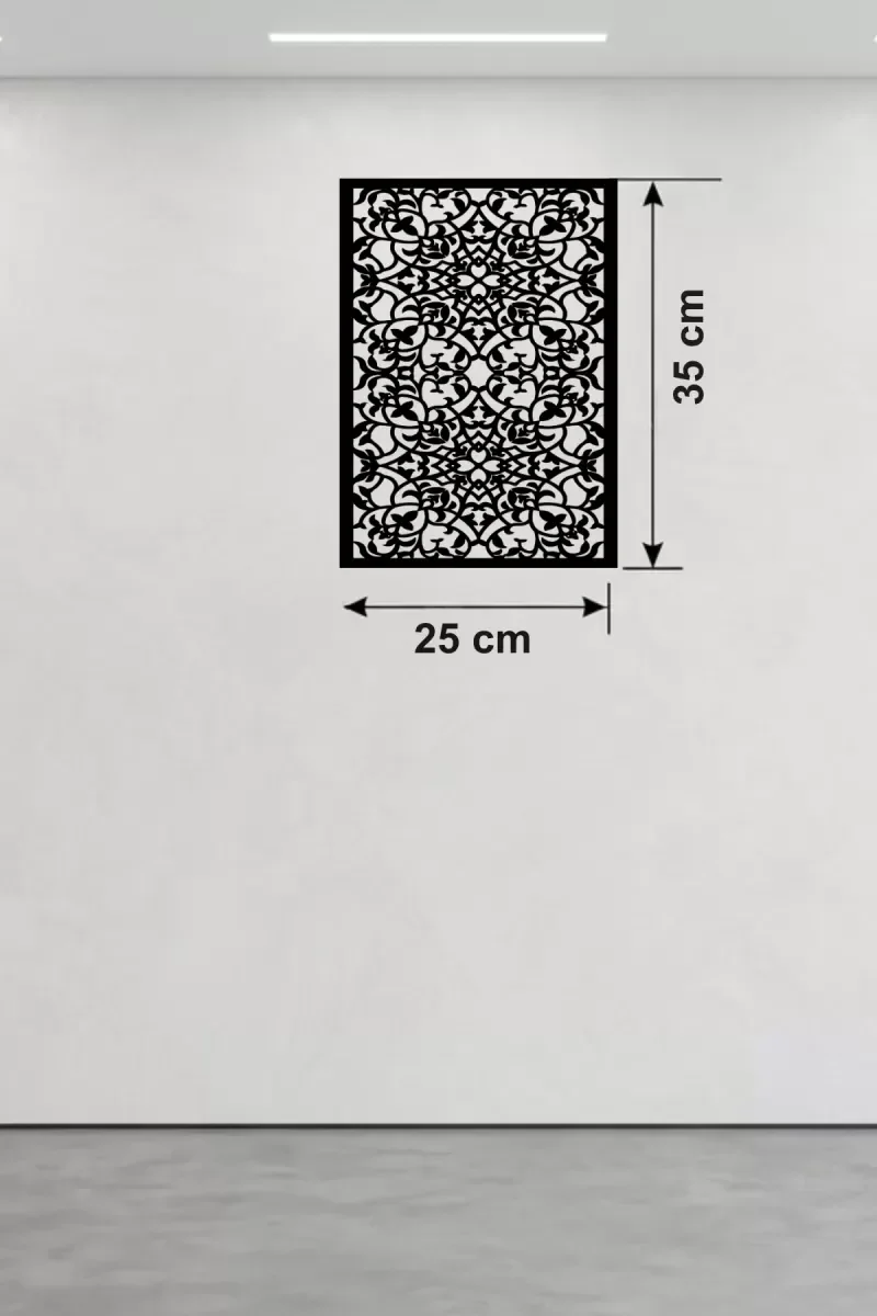 Mey İthalat® Floral Mandala Desenli Ahşap Duvar Tablosu - 25x35 c Mey İthalat® Floral Mandala Desenli Ahşap Duvar Tablosu - 25x35 c