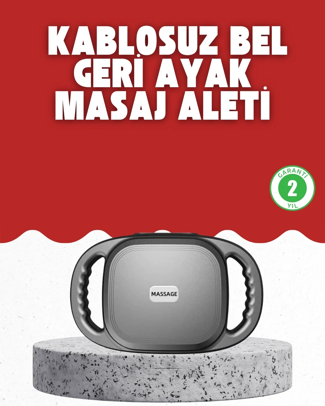 Mey İthalat® Fonksiyonlu Şarjlı Masaj Aleti 6 Başlık 2000 mAh Erg