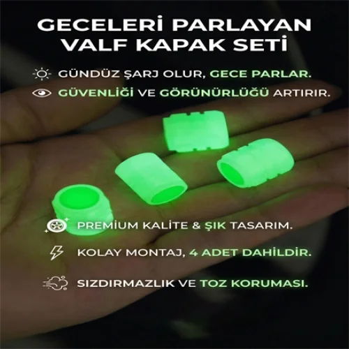 Mey İthalat® FOSFORLU GECE PARLAYAN SİBOP KAPAĞI