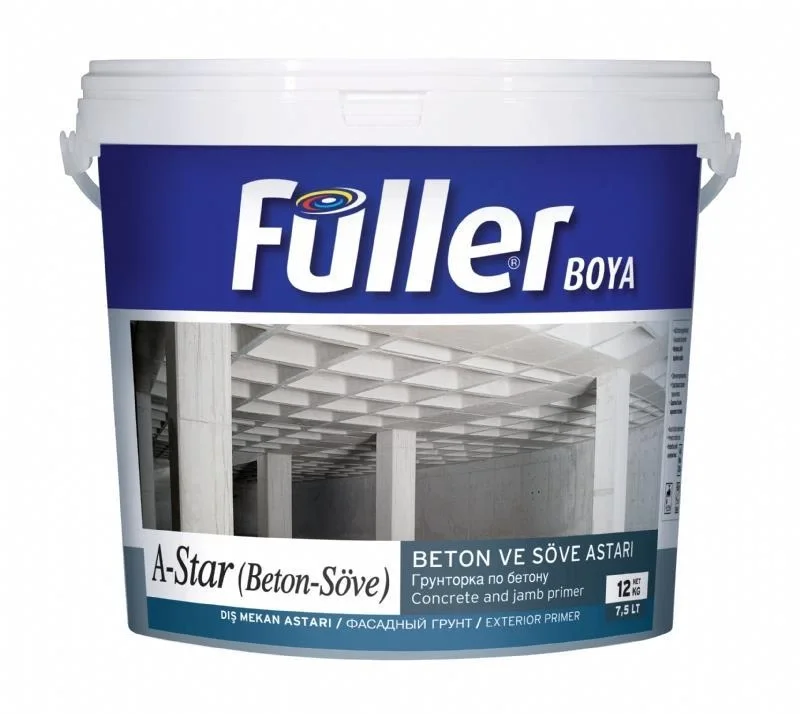 Mey İthalat® Füller A-Star Brüt Beton Söve Astarı 12 Kg Açık Mavi Mey İthalat® Füller A-Star Brüt Beton Söve Astarı 12 Kg Açık Mavi