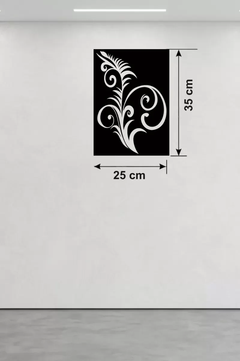 Mey İthalat® Geleneksel Çiçek Desenli Ahşap Duvar Tablosu - 25x35