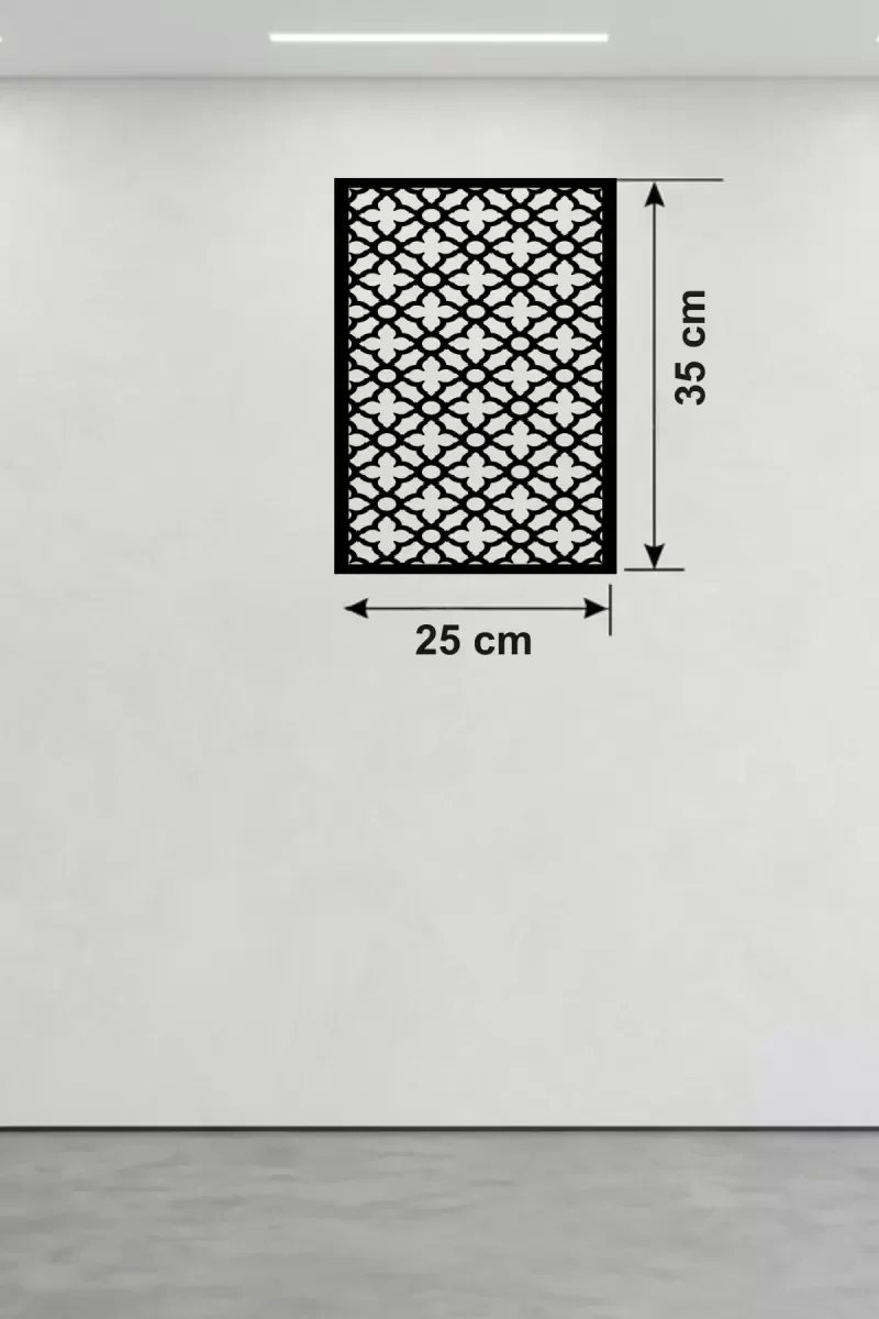 Mey İthalat® Geometrik Kafes Desenli Ahşap Duvar Tablosu - 25x35 Mey İthalat® Geometrik Kafes Desenli Ahşap Duvar Tablosu - 25x35