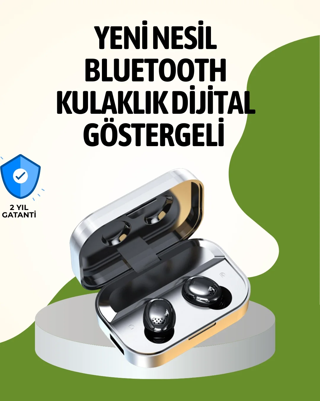 Mey İthalat® Gerçek Kablosuz Kulaklık – Bluetooth 5.0, Şarj Kutul