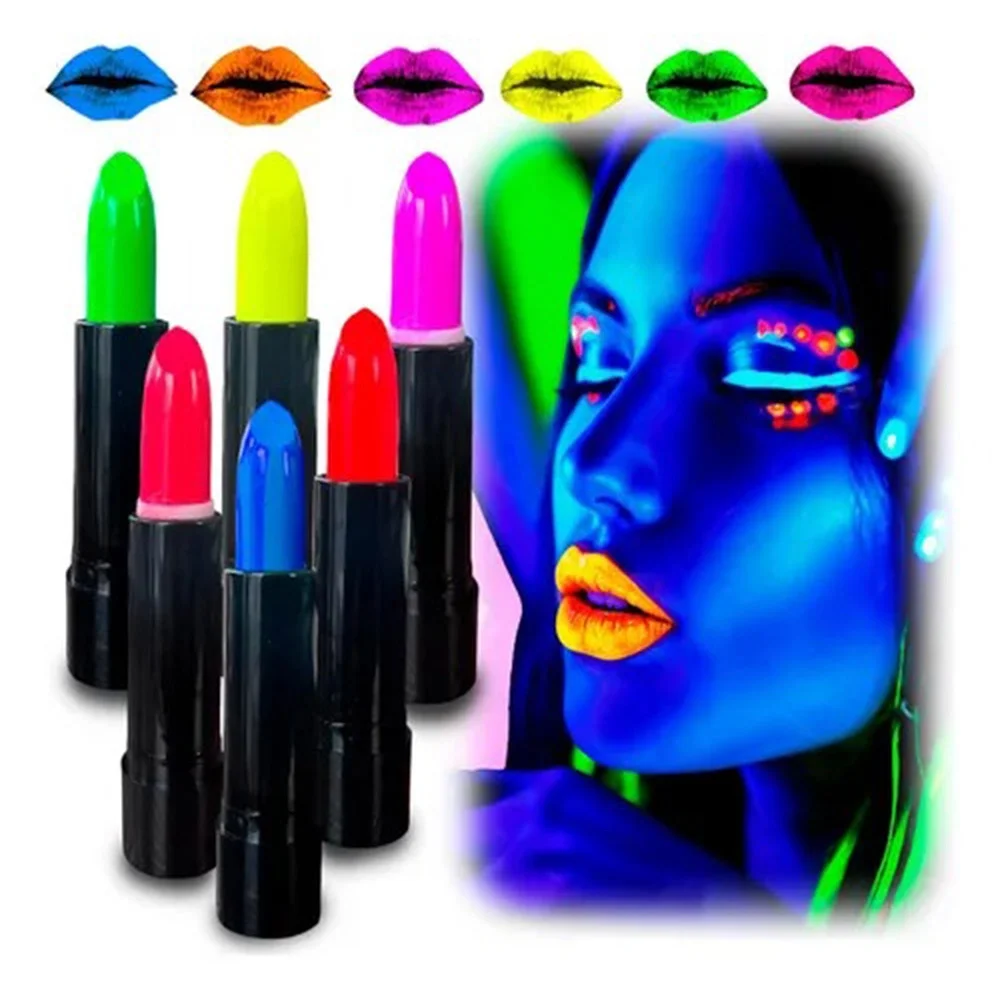 Mey İthalat® GlowPaint 6’lı Neon Boya – UV Işıkta Parlayan Makyaj