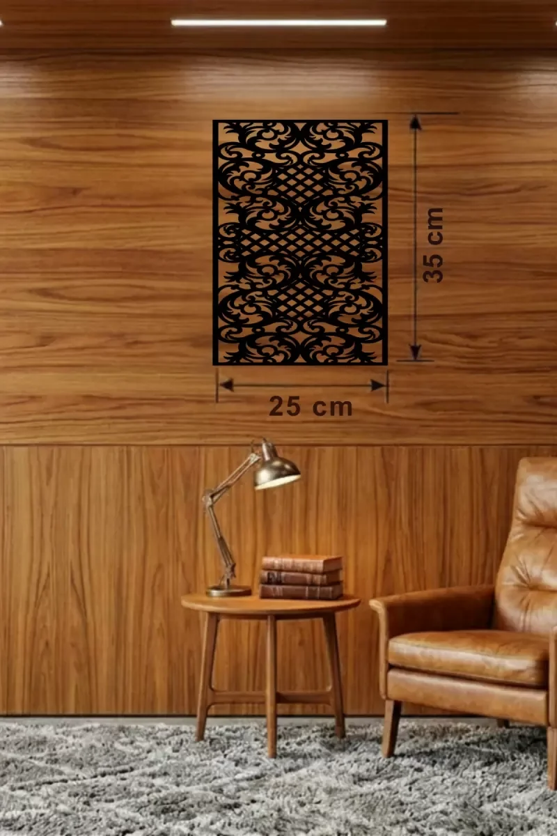 Mey İthalat® Gotham Temalı Ahşap Duvar Saati - 25x35 cm Lazer Kes