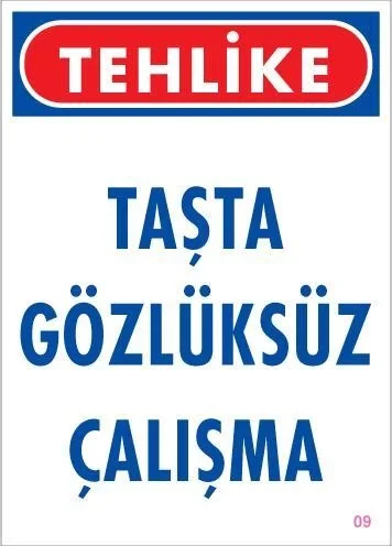 Mey İthalat® Gözlüksüz Çalışma Uyarı Levhası 25x35 KOD:9 Mey İthalat® Gözlüksüz Çalışma Uyarı Levhası 25x35 KOD:9