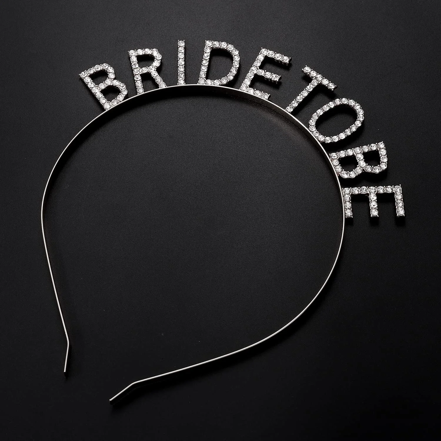 Mey İthalat® Gümüş Kaplama Kristal Taşlı Bride To Be Gelin Tacı 1
