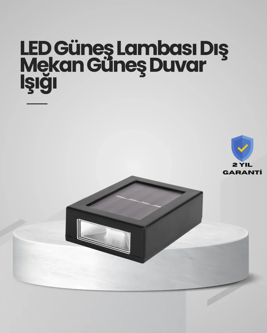 Mey İthalat® Güneş Enerjili LED Duvar Aydınlatması
